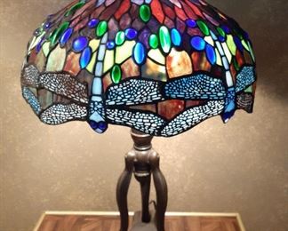 Stunning stained glass lamp