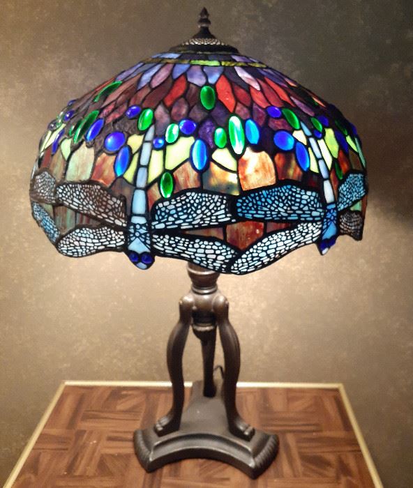Stunning stained glass lamp