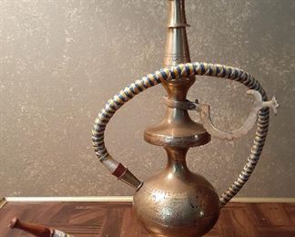 Vintage brass hookah