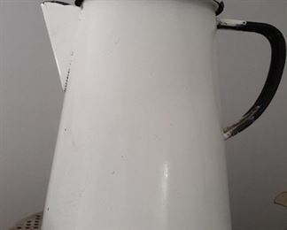 Vintage cowboy coffee pot