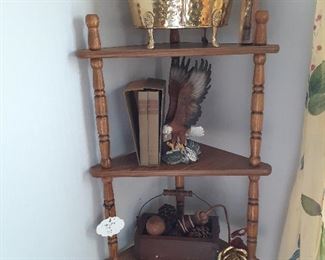 Vintage corner shelf