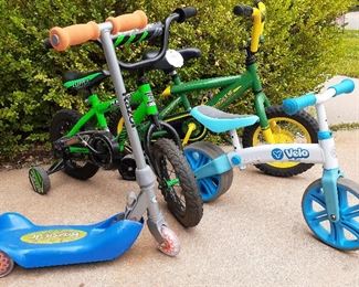 Kid bikes and Razor