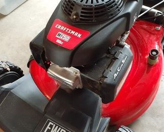 Less than 1 year old Craftsman M250 self-propelled mower
