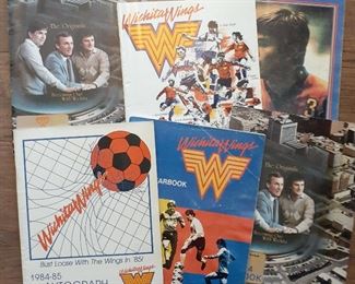 Vintage Wichita Wings yearbooks