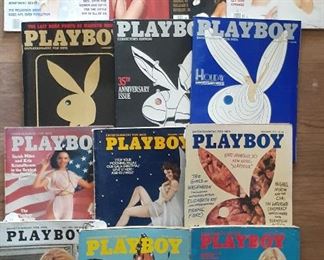 Vintage Playboys from the 1970's-1990's
