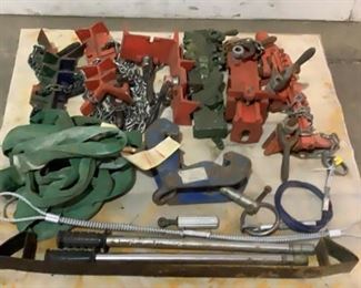 Located in: Chattanooga, TN
Assorted Job Completion Supplies
Lot Includes:
(6) Pipe Welding Clamps
(2) Jack Handles
(1) Tension Rope
(1) Fall Protection Rope
(1) Cylinder Cart Band
(1) PIpe Clamp
**Sold As Is Where Is**