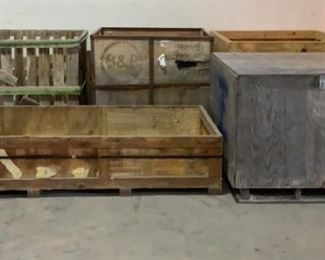 Located in: Chattanooga, TN
Assorted Wood Crates
Crate Sizes:
48-1/4"W x 48"D x 41-1/4"H
83-1/4"W x 44"D x 18-1/2"H
44-1/2"W x 44-1/2"D x 42-3/4"H
44-1/2"W x 44-1/4"D x 34"H
48"W x 48-1/2"D x 37-1/2"H
**Sold as is Where is**