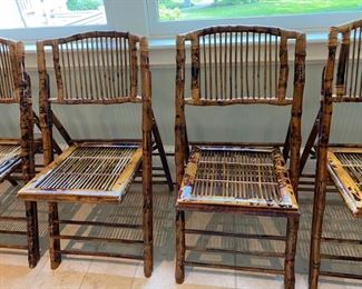 Lot# 12  $35.00 each                                  Champion bamboo folding chairs 5 available 