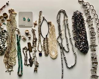 A sampling of jewelry offered