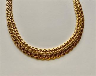 Lot #6 $795.00 14kt Italian gold necklace  24 grams