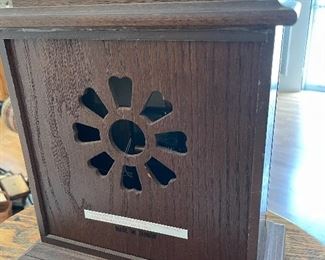 #6	misc	Strausbourg Manor Carriage Quartz Battery Op Chime Mantel Clock with Oak Wood - 10x5.5x15	 $ 30.00 