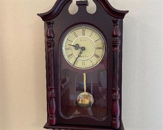 #7	misc	Stratford Westminster Chime Wall Clock 12x4x24 - battery operated	 $ 40.00 