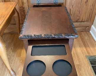 #13	misc	Laflorn Chairside end table with USB ports & outlets, 24x14"x24 - with pullout cupholders	 $ 75.00 