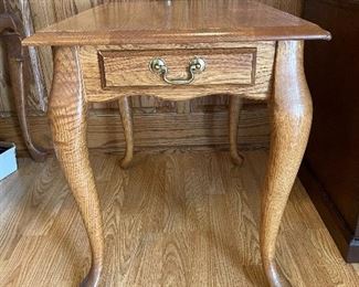 #14	misc	Queen Anne style end table w/1 drawer 18x25x22	 $ 30.00 