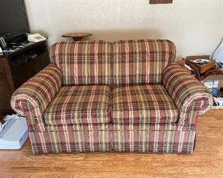 #16	misc	LazyBoy Plaid Loveseat 63"	 $ 100.00 