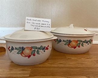 #23	kitchen	Corelle Coordinates Chutney 4cps - 2 1/2 qt covered dish, 1 1/2 covered dish	 $ 30.00 