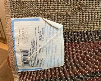 #39	misc	Orian Machine Made Rug - Spice Grid Rouge 60"x84" - Made in USA	 $ 45.00 