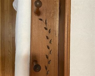 #79		2 Shelf wood wall display - 48x6x13 w/wheat carving	 $ 50.00 