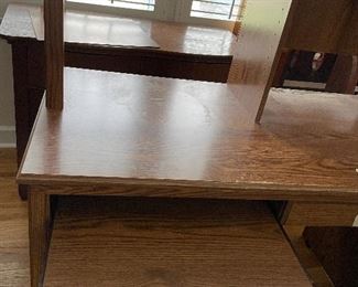 #50		Laminate desk with hutch - pullout keyboard, drawer and top hutch - 48x24x32 *YOU MOVE*	 $ 10.00 