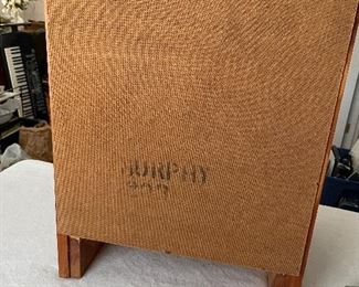 #52		Cedar end table w/1 drawer and shelf - 16x13x26	 $ 35.00 