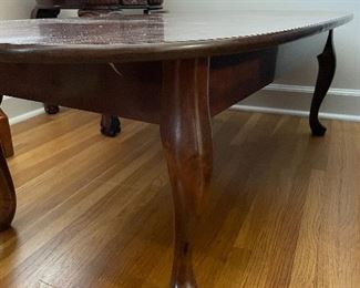 #80		Laminate Oval Coffee Table - 50x24x16	 $ 25.00 