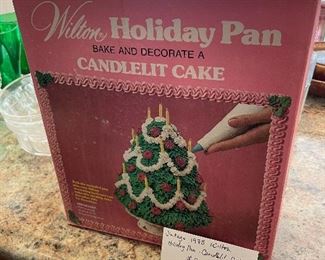 #55		Wilton Holiday Pan - Candlelit Cake, In box.	 $ 20.00 