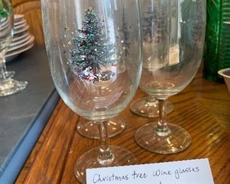 #61		Christmas Tree Wine Glasses - Set of 5	 $ 15.00 