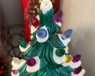 #85		Green Ceramic Christmas Tree 20" 	 $ 50.00 