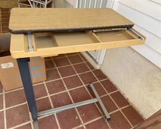 #91		Automatic Overbed Table - with slide top *heavy*	 $ 50.00 