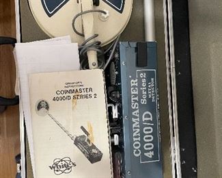 #94		Whites Coinmaster 4000/D Series 2 - With Case and Manual	 $ 75.00 