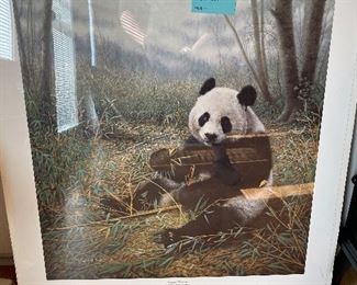 #99	Art	Charles Frace "A Chinese Treasure" - Giant Panda. 1989 Signed Limited Ed. - Low Print Number 372/3000 - Still Wrapped	 $ 125.00 
