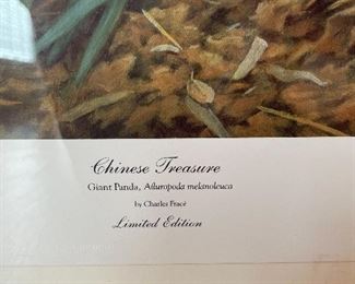 #99	Art	Charles Frace "A Chinese Treasure" - Giant Panda. 1989 Signed Limited Ed. - Low Print Number 372/3000 - Still Wrapped	 $ 125.00 