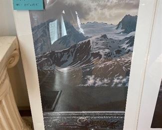 #101	Art	Ed Tussey - "Mountains & Sea Otters" - 1991 Signed Lim. Ed. 350/2000 - 11.5x19.5 - Still Wrapped	 $ 150.00 