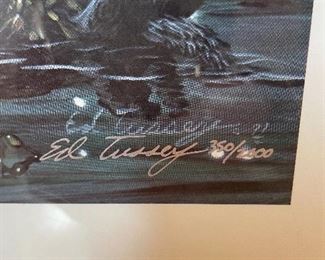 #101	Art	Ed Tussey - "Mountains & Sea Otters" - 1991 Signed Lim. Ed. 350/2000 - 11.5x19.5 - Still Wrapped	 $ 150.00 