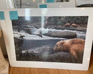 #102	Art	Ed Tussey - "The Bears of McNeil River" 1991 Signed Lim. Ed. 567/950 - 18 1/4 x 27 - Still Wrapped	 $ 150.00 