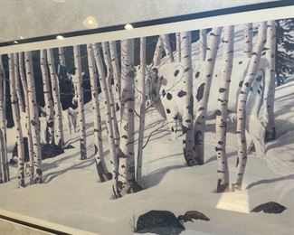 #105	Art	Ann Hanson - "Cow-Mooflage" (Udderly Hidden) - Signed 1992 Low Edition 56/600 - 42.5x22	 $ 50.00 