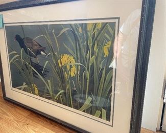 #107	Art	Robert Bateman " Gallinule Family" - 1981 Signed Lim. Ed. 379/950 - 35x24 - Framed	 $ 125.00 