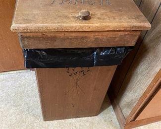 #71		All Wood Trash Bin - 15.5"x13.5"26.5	 $ 20.00 