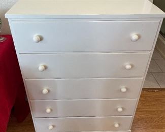 #73		5 drawer laminate chest of drawers 30x17x40.5	 $ 65.00 