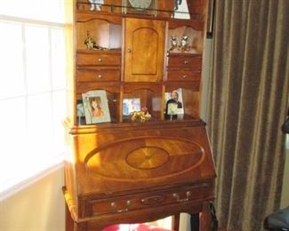 Stunning Inlaid Secretary Desk