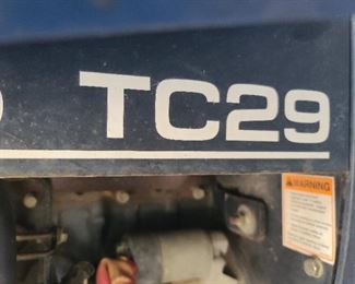 Tractor TC29  New Holland 110TL Tractor with Front Loader 115 Hours
