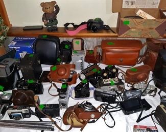 Huge antique and vintage camera collection