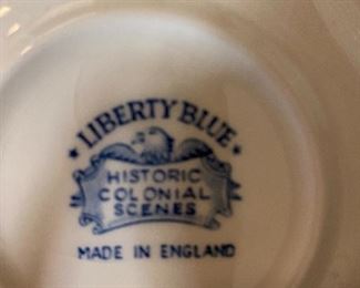 Liberty Blue Colonial scenes