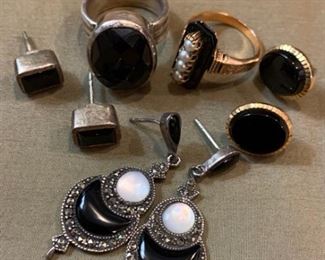 037 Victorian Mourning Ring  Other Onyx