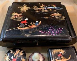 156 Asian Theme Jewelry Box