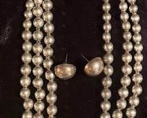 206 Sterling Silver Graduated Bead Necklace