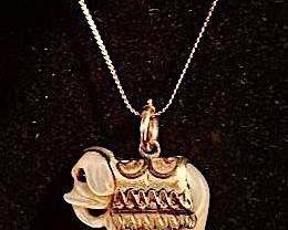 211 Elephant Pendant Necklace