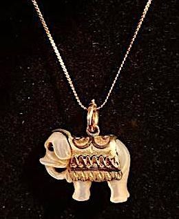 211 Elephant Pendant Necklace