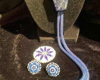 250 Bead work Bolo ties and other jewelry