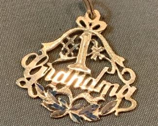 454 14K Gold 1 Grandma Pendant